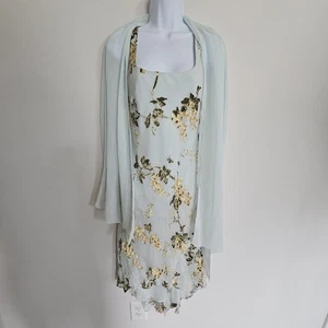 Vestido Vintage Alex Evenings Para Mujer 6 Floral Lentejuelas Gasa Hada Mantón Ángel - Imagen 1 de 11