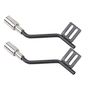 Metal Dual exhaust pipe for 1/10 Traxxas Trx4 SCX10 Bronco RC Crawler Car USA - Picture 1 of 10