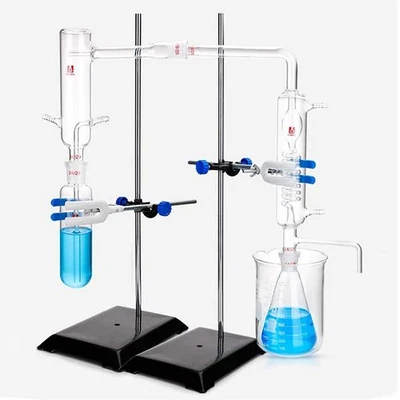 Chemistry Lab Glassware Set for Steam Distillation and Heating Reactor ca - Image 1 of 4