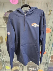 Denver Broncos - NIKE Ropa Sobre el Campo Therma-Fit Azul Marino Sudadera con Capucha XXL Nuevo HAG - Imagen 1 de 5
