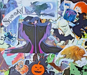 Halloween Ephemera Paper Pack 40 Pcs Scrapbook Cut Outs Kids Party Pieces - Picture 1 of 11