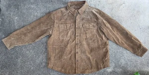 Himalaya Outfitters Herren Vintage braun Wildleder Leder geknöpft Jacke Größe 2X Big - Bild 1 von 4