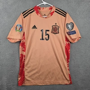Camiseta Adidas España Hombre Mediana Sergio Ramos 15 Euro Fútbol Portero Aeroready - Imagen 1 de 11