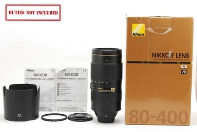 [Top MINT in BOX] Nikon AF-S Nikkor 80-400mm f/4.5-5.6 G ED VR From JAPAN - Image 1 of 4