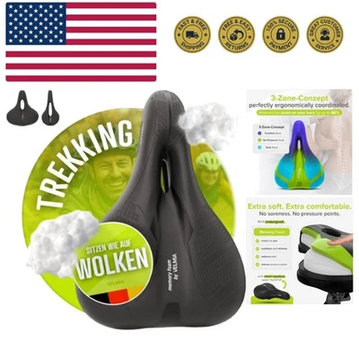 Selim ergonômico de bicicleta para homens e mulheres - Impermeável e confortável - Imagem 1 de 4