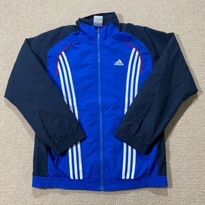 Vintage Adidas Trainingsjacke Herren Mittelblau Navy Sport Shell Tracksuit Top - Bild 1 von 10