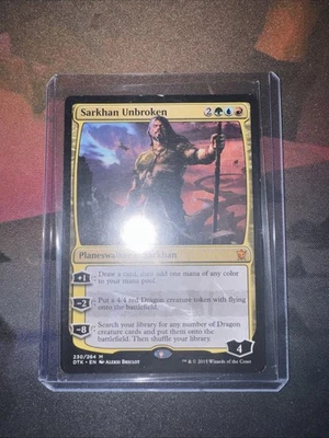 Sarkhan Unbroken Dragons of Tarkir Magic the Gathering Card - Image 1 of 4