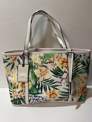 Bolsa de mão feminina Dana Buchman branca tropical floral Bella novas etiquetas nova com etiquetas - Imagem 1 de 4