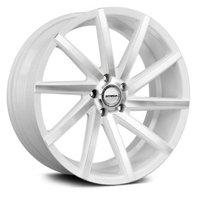 Strada Sega Wheels 20x8.5 (35, 5x114.3, 72.6) White Rims Set of 4
