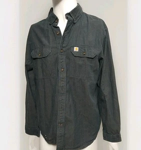 Carhartt Men's Size Large Relaxed Fit Shirt Pocketed Work wear Shirt Button (#A5 - Picture 1 of 10