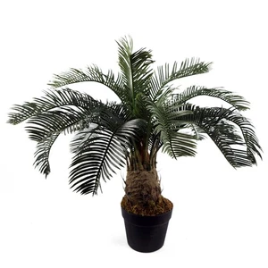 Large Artificial Palm Tree 60cm Cycas Realistic Plant Leaf Design UK - Picture 1 of 5