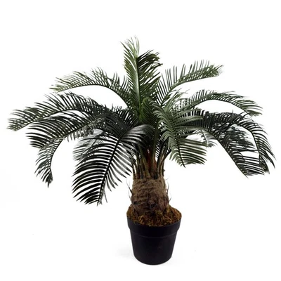 Large Artificial Palm Tree 60cm Cycas Realistic Plant Leaf Design UK - Image 1 of 4