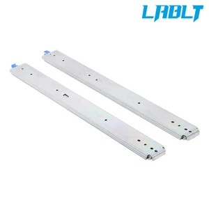 LABLT 1 Paar mit Schloss Schwerlast Schubladenschienen 30" 500 Pfund Verlängerungsschienen Schiene - Bild 1 von 12