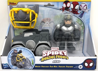 NUEVO Rhino Marvel Spidey & His Amazing Friends Rhino Wrecker Vehículo y Figura NUEVO Foto 1 de 4