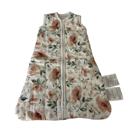 Мешок для сна Pottery Barn 6-12 месяцев цветочный органический марлевый хлопок - Изображение 1 из 4