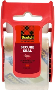 Ultra Clear Mailing Packaging Tape, 1 Roll with Dispenser, 1.88 In. X 22.2 Yards - Picture 1 of 12