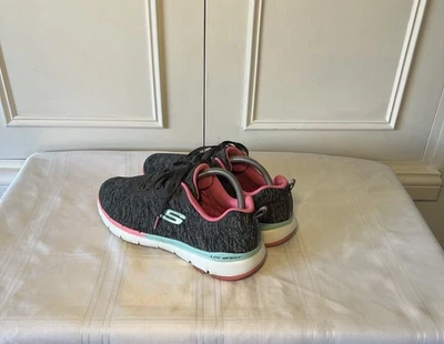 SKECHERS Trainers Grey/Multi Flex Appeal  Trainers UK 7 EU 40 Bright Vibrant - Image 1 of 4