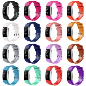 Correa de pulsera de goma de silicona grande para Fitbit Charge 2 - Imagen 1 de 19