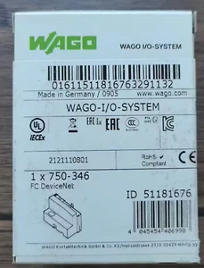 New WAGO 750-346 Programmable Logic Controller Module fast shipping - Picture 1 of 3