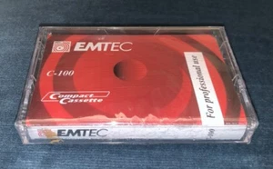 Emtec/Basf C 100 , compact Cassette audio professional stereo tape cassette - Imagen 1 de 3