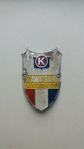 USED KAWASAKI Emblem Head Badge For Vintage Bicycles