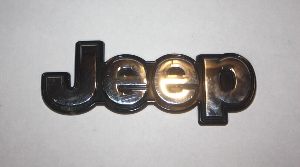 2014-2018 Jeep Cherokee Rear Lift Tail Gate Lid Emblem Nameplate Script Chrome - Image 1 of 1