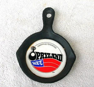 Publicidad de recuerdos Mini Opryland vintage de 1970, fripan de hierro fundido, 6 pulgadas - Imagen 1 de 3