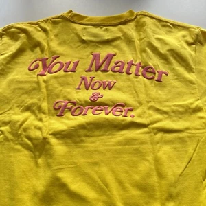 Demetrius Harmon "You Matter Now & Forever" Sunflower Yellow T-Shirt - Medium - Picture 1 of 5