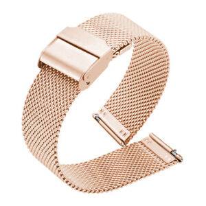 Quality Thick Watch Strap Band Stainless Steel Mesh Bracelet 12-22mm Watchband