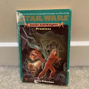 Star Wars Junior Jedi Knights Promises Paperback Book #3 Nancy Richardson Anakin - Foto 1 di 14