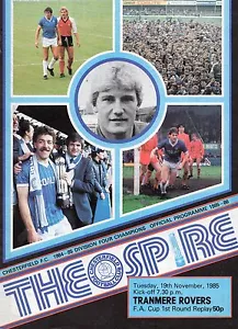 Chesterfield v Tranmere Rovers 1985/86 FA Cup 1st Round Replay - Picture 1 of 1