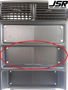 94-00 Mustang (ALL) 1 One DIN Cassette Radio Stereo CD Delete 4 Hole Plate 3D - Picture 1 of 6