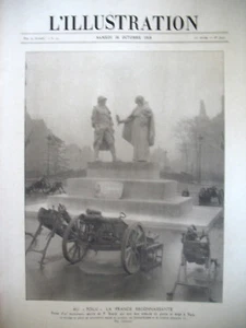 3947 CHARS RENAULT FETE DELIVRANCE DE LILLE ET COTE BELGE L'ILLUSTRATION 1918 - Foto 1 di 1