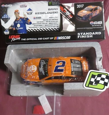 BRAD KESELOWSKI, AUTOGRAPHED, AUTOTRADER ATLANTA WIN,  1/24 2017 FORD FUSION - Image 1 of 3