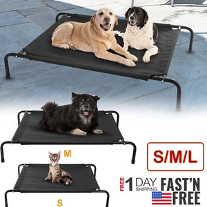 Elevated Dog Bed Lounger Sleep Pet Cat Raised Indoor OutdoorCamping Cot Hammock - Picture 1 of 14