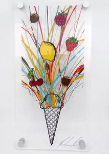 Arte original para salpicaduras de helados y frutas de Ben Ashford - 24 pulgadas de alto x 12 pulgadas de ancho - Imagen 1 de 6