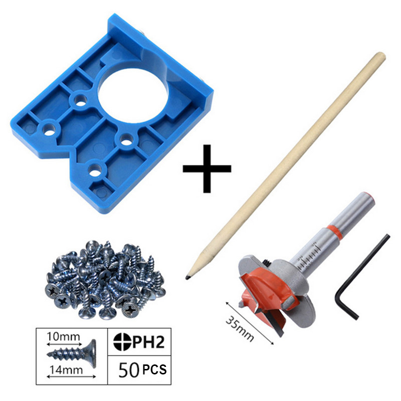 35mm Cabinet Hinge Jig Drilling Wood 