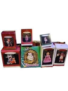 Menge 7 Halmark Andenken Christbaumschmuck Dreamsicles mit Box so süß - Bild 1 von 9