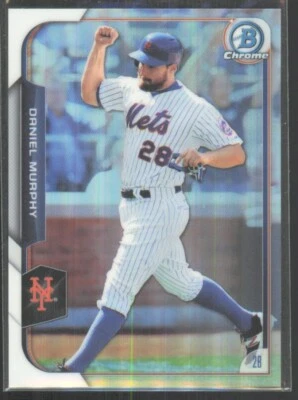 Bowman Chrome Refractors Daniel Murphy 2015/499 New York Mets #5 Foto 1 de 2