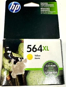 Original HP 564XL gelbe Tintenpatrone mit hoher Kapazität Ablaufdatum 01/2017 neu versiegelt - Bild 1 von 3