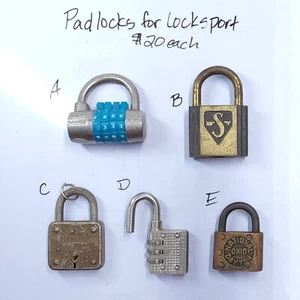 V: Locksport Collector Variation Lot: 5 different locks sold separately, no keys - Foto 1 di 23