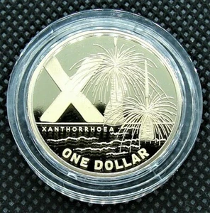 2021  "X - XANTHORRHOEA"  GREAT AUSSIE COIN HUNT 2  proof  $1  coin in capsule. - Picture 1 of 2