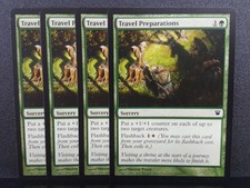 4X TRAVEL PREPARATIONS INNISTRAD COMMON MAGIC THE GATHERING PLAYSET - MINT / NM