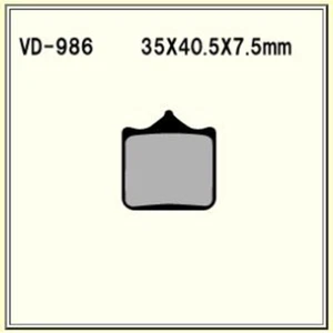 Fits 2002 Aprilia RSV Mille R Organic Brake Pad 5871201 - Picture 1 of 1
