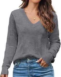 Fall Sweaters for Women 2024 Trendy Fashion Womens Long Sleeve Tops Shirts Bl... - Picture 1 of 6