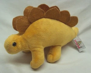Unipak SOFT GOLDEN STEGOSAURUS DINOSAUR 7" Plush STUFFED ANIMAL Toy - Picture 1 of 4