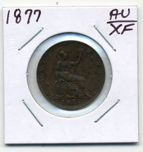 Great Britain. Half Penny. 1877 Extra Fine - Picture 1 of 2