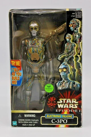 1999 Hasbro Star Wars TPM Episode 1 Electronic Talking C-3PO 12" 1/6 Scale Cover