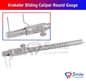 Krekeler Sliding Caliper Round Gauge Dental Instrument Implantology Smile Dent - Picture 1 of 3