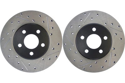 Front PAIR Stoptech Disc Brake Rotor for 1996-2000 Chrysler Sebring (43990) - Image 1 of 4